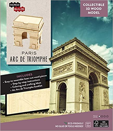 Insight Editions | Modelo 3D Paris: Arco Del Triunfo (Instrucciones y libro en inglés)